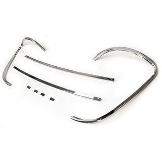 1955-1959 Chevy C10 Pickup Front Window Moulding 4 Piece Set Stainless Chrome.