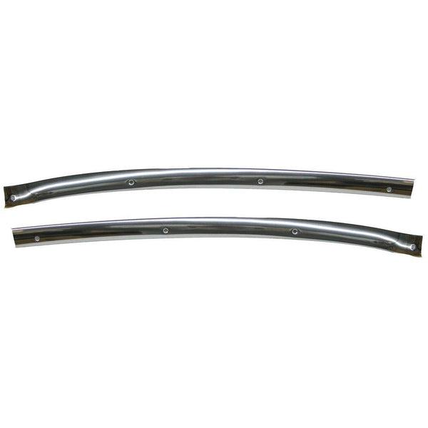 1955-1957 Chevy Convertible Inner Top Windshield Molding Pair.