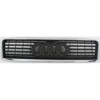 2002-2004 Audi A6 Grille, Chrome Shell/Black Insert - Classic 2 Current Fabrication