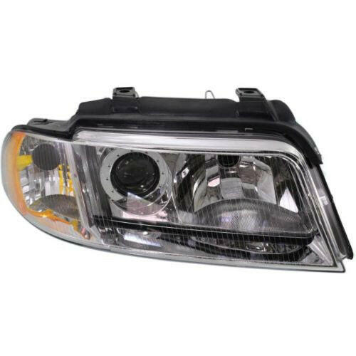 1999-2002 Audi A4 Head Light RH, Lens And Housing, Halogen.