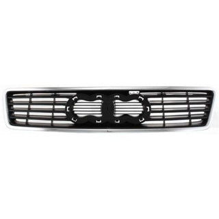 1998-2001 Audi A6 Grille, Chrome Shell/Black Insert - Classic 2 Current Fabrication