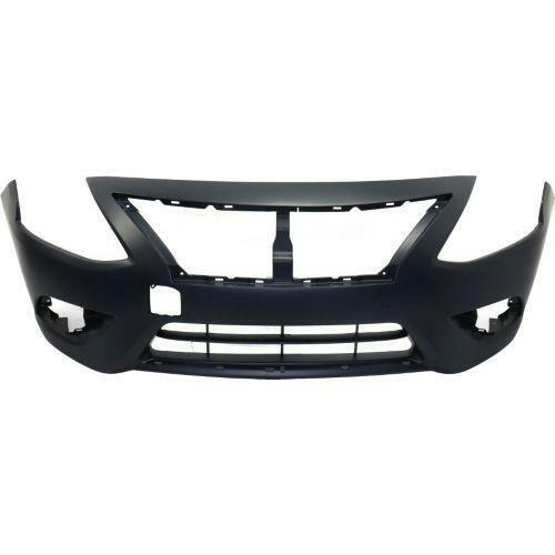 2015-2016 Nissan Versa Front Bumper Cover, Primed, w/Chrome Insert, Sedan-CAPA.