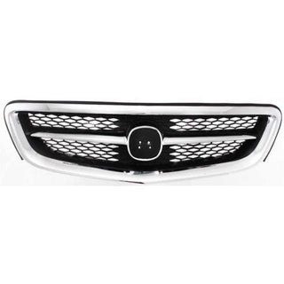 1999-2001 Acura TL Grille, Chrome Shell/ Black Insert - Classic 2 Current Fabrication