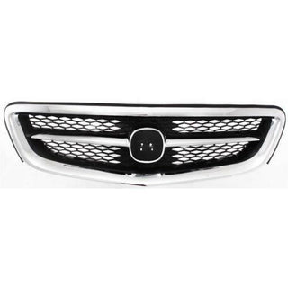 1999-2001 Acura TL Grille, Chrome Shell/ Black Insert.