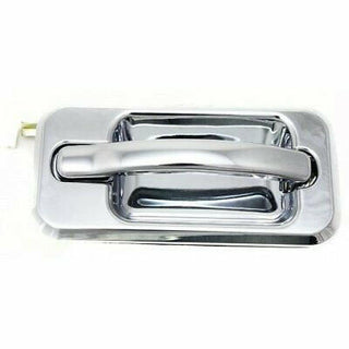 2003-2007 Hummer H2 Front Door Handle RH, Outside, All Chrome, W/o Keyhole.