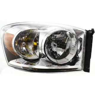 2007-2009 Dodge Pickup Head Light RH, Assembly, Halogen.