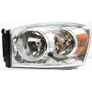 2007-2009 Dodge Pickup Head Light LH, Assembly, Halogen.