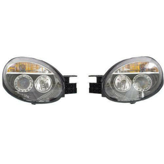 2003-2005 Dodge Neon Projector Head Light, Set Of 2, Assembly, Halogen.