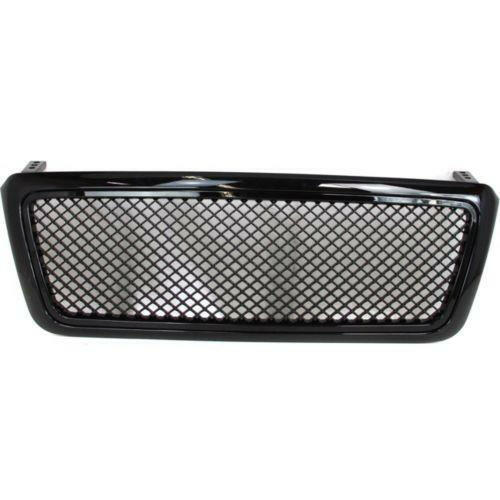 2004-2008 Ford F-150 Grille, Mesh Insert, Gloss Black.