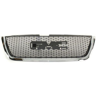 2007-2012 GMC Acadia Grille, Chrome Shell/Black - Classic 2 Current Fabrication
