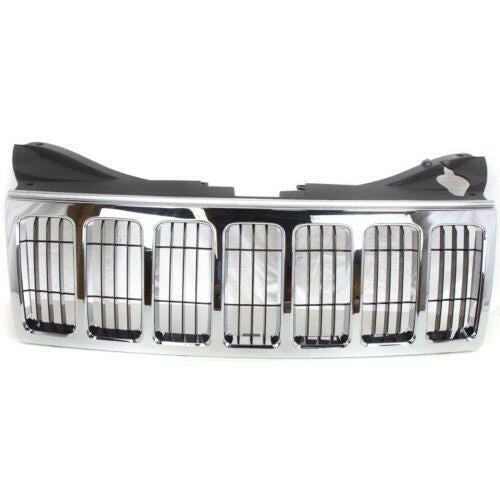 2008-2010 Jeep Grand Cherokee Grille, Chrome Shell.