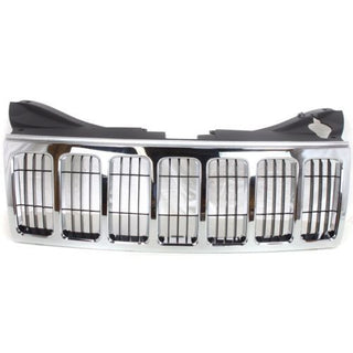 2008-2010 Jeep Grand Cherokee Grille, Chrome Shell - Classic 2 Current Fabrication
