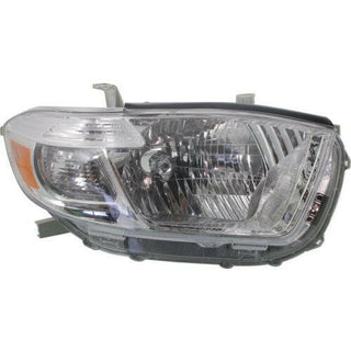 2008-2010 Toyota Highlander Head Light RH, Lens/Housing, Base/Limited/SE.