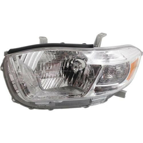 2008-2010 Toyota Highlander Head Light LH, Lens/Housing, Base/Limited/SE.