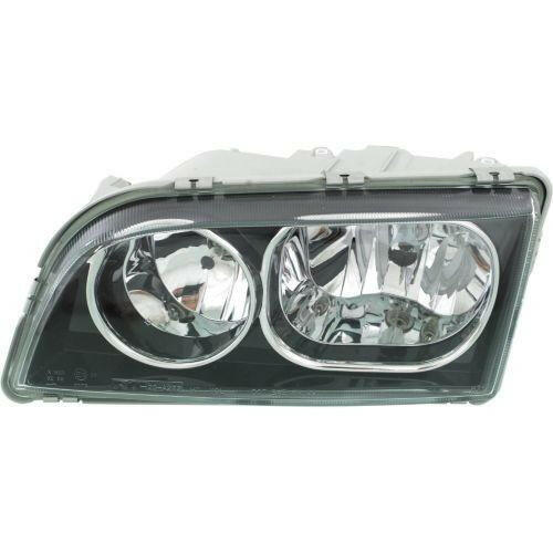 2003-2004 Volvo S40 Head Light LH, Assembly, With Black Bezel.