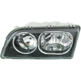 2003-2004 Volvo S40 Head Light LH, Assembly, With Black Bezel.