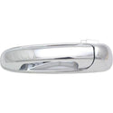 2005-2011 Dodge Dakota Rear Door Handle LH, Outside, All Chrome, W/o Keyhole.