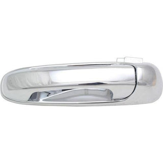2005-2011 Dodge Dakota Rear Door Handle LH, Outside, All Chrome, W/o Keyhole.
