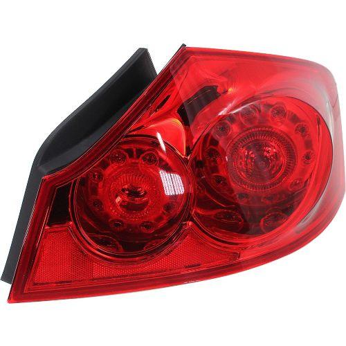 2015 Infiniti Q40 Tail Lamp RH, Assembly, Red Lens, Sedan.