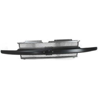 2002-2005 Chevy Trail Blazer Grille, Black - Classic 2 Current Fabrication