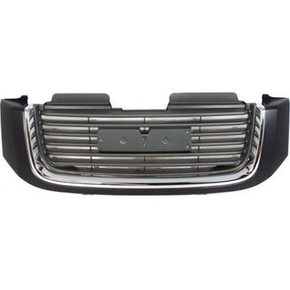 2002-2009 GMC Envoy Grille, Black Shell/gray Insert - Classic 2 Current Fabrication