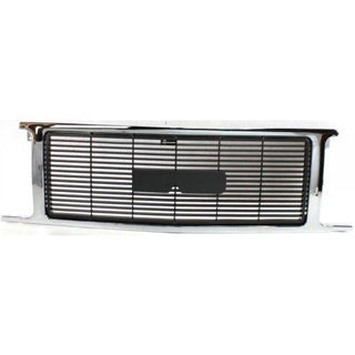 1992-1996 GMC Van Grille, Chrome Shell/gray Insert - Classic 2 Current Fabrication