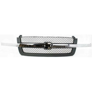 2003-2006 Chevy Avalanche Grille, Mesh, Textured Gray.