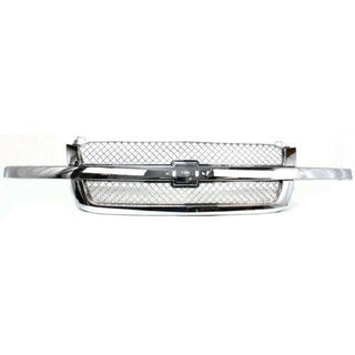 2003-2006 Chevy Avalanche Grille, Mesh, Chrome.