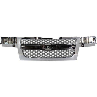 2004-2012 Chevy Colorado Grille, Mesh Insert, Chrome - Classic 2 Current Fabrication