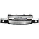 2003-2015 Chevy Express Van Grille, Dark Gray - Classic 2 Current Fabrication