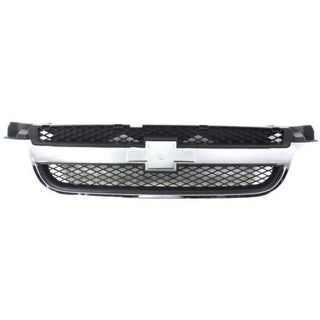 2007-2011 Chevy Aveo Grille, Chrome Shell/ Black - Classic 2 Current Fabrication