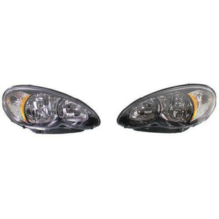 2006-2010 Chrysler PT Cruiser Clear Head Light, Lens/Housing, Black Beze.