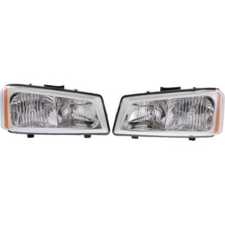 2003-2007 Chevy Silverado Clear Head Light, Set Of 2, Composite, Assembly - Classic 2 Current Fabrication