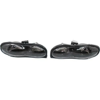 1998-2002 Chevy Camaro Clear Head Light, Set Of 2, Composite, Lens/Housing.