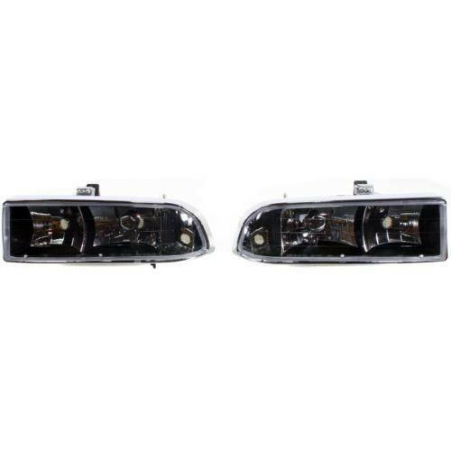 1998-2004 Chevy S-10 Pickup Projector Head Light, Set Of 2, Composite, Assembly.