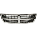 1998-2003 Dodge Van Grille, Chrome Shell/Black Insert - Classic 2 Current Fabrication