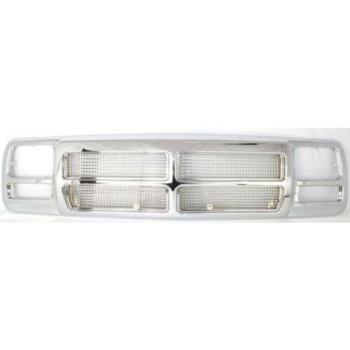 1991-1993 Dodge Pickup Truck Grille, Chrome.