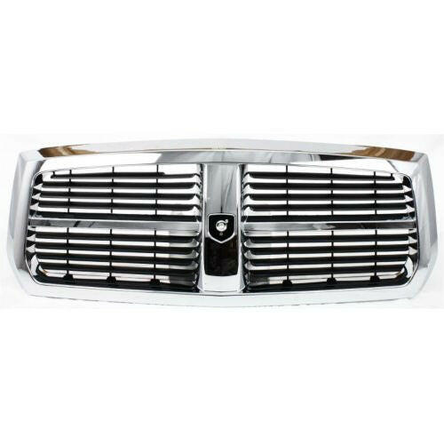 2005-2007 Dodge Dakota Grille, Chrome Shell/Black.
