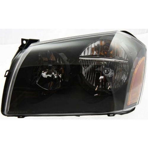 2005-2007 Dodge Magnum Head Light LH, Assembly, Halogen, Black Interior.