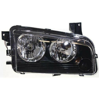 2007-2010 Dodge Charger Head Light RH, Assembly, Halogen, Black Interior.