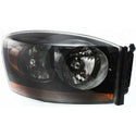 2006 Dodge Pickup Head Light RH, Assembly, Halogen, Black Interior.
