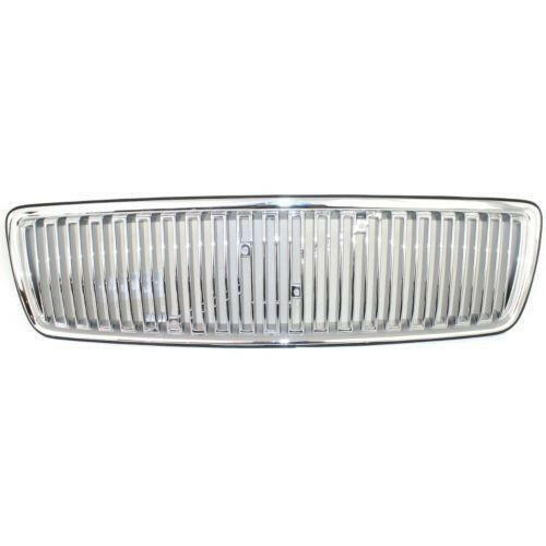 1998 Volvo V70 Grille, Vertical Bar Insert, Chrome Shell/Silver Insert.
