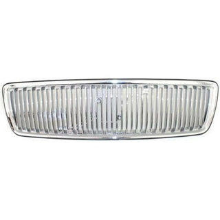1998 Volvo V70 Grille, Vertical Bar Insert, Chrome Shell/Silver Insert.