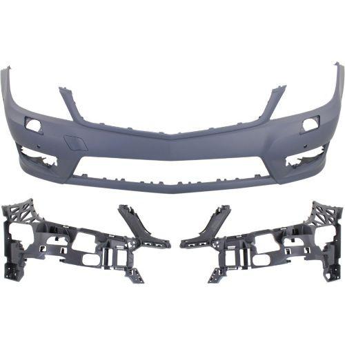 2012-2015 Mercedes Benz C350 Front Bumper Cover, w/AMG Styling, HLW, & Parktronic.