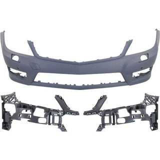 2012-2015 Mercedes Benz C350 Front Bumper Cover, w/AMG Styling, HLW, & Parktronic.