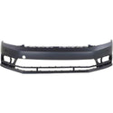 2015-2016 Volkswagen Jetta Front Bumper Cover, w/o HLW, w/Parking Assist, Exc GLI.