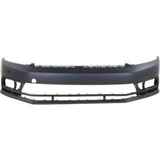 2015-2016 Volkswagen Jetta Front Bumper Cover, w/o HLW, w/Parking Assist, Exc GLI.