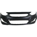 2012-2013 Hyundai Accent Front Bumper Cover, Primed, Hatchback/Sedan.