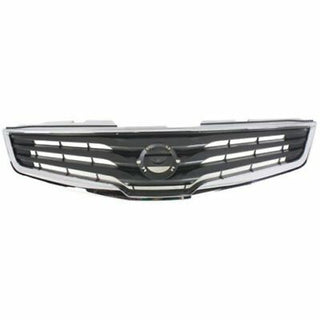 2010-2012 Nissan Sentra Grille, Chrome Shell/Dark Gray - Classic 2 Current Fabrication