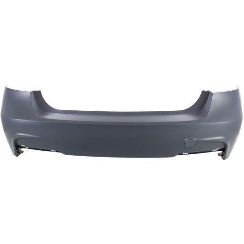 2013-2015 BMW 335i xDrive Rear Bumper Cover, Primed, w/MSportLine, w/o PDC, Sdn-CAPA.